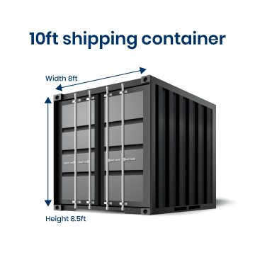 10 ft shipping container