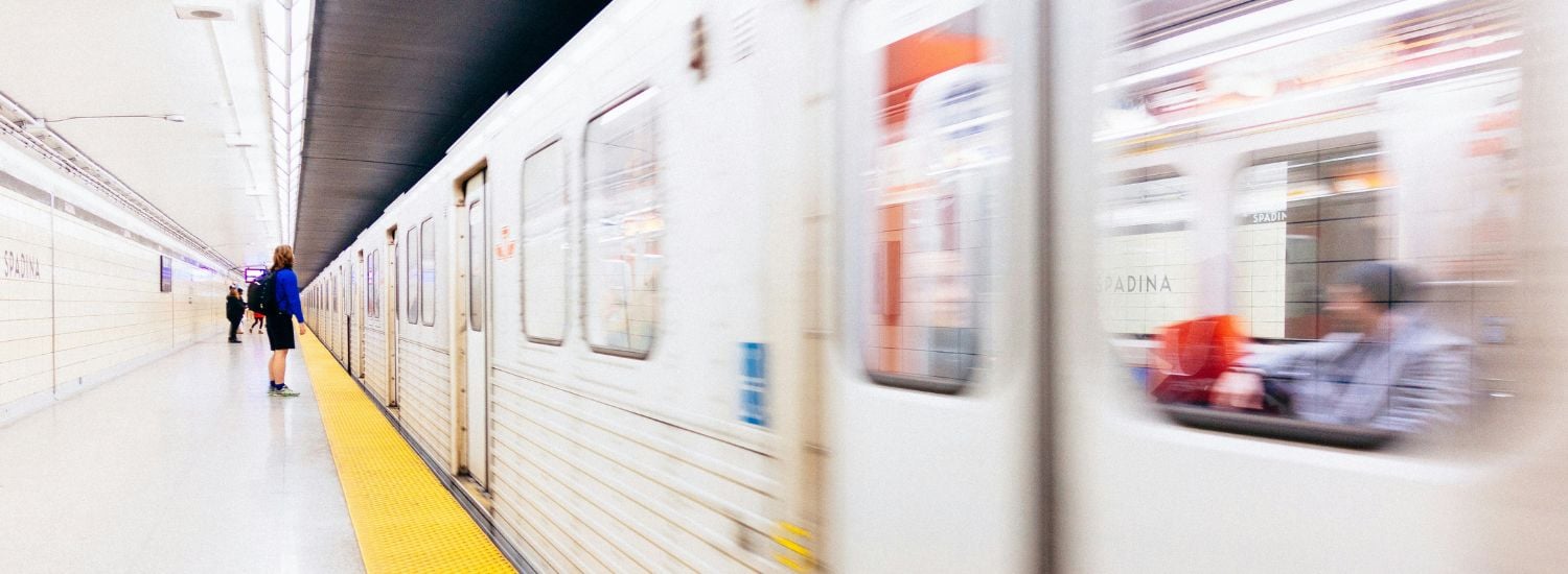 Subway train in Canada