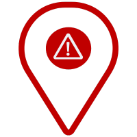 Traffic sign icon pin