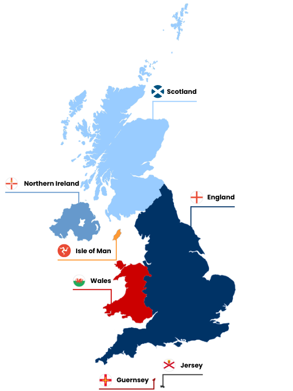 Map of the British Isles