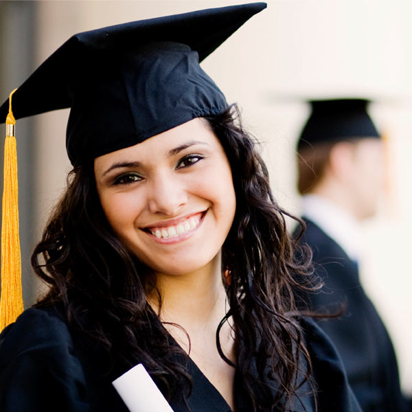 International student graduating from university