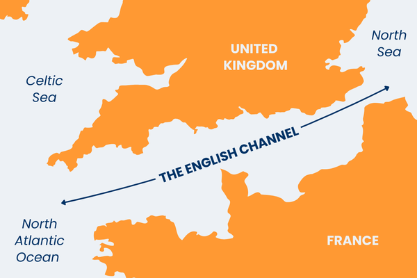 Graphic of the English Channel