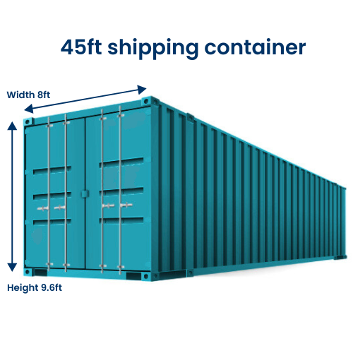 45ft shipping container image