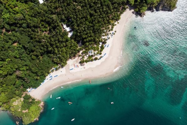 Beach and ocean in Costa Rica