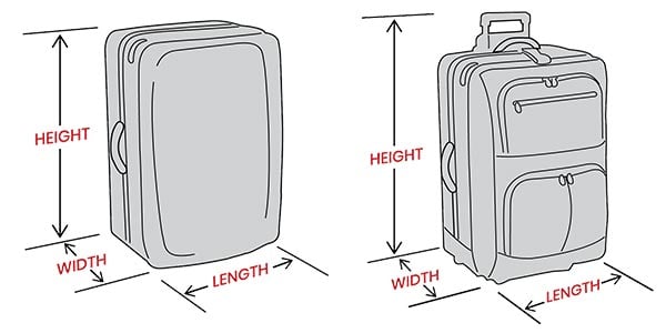 Shipping a suitcase cost online