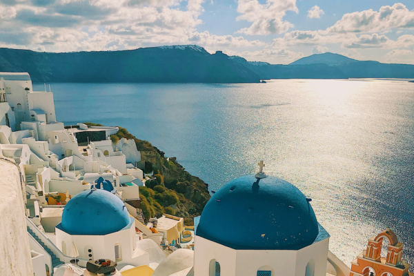 White houses in Santorini