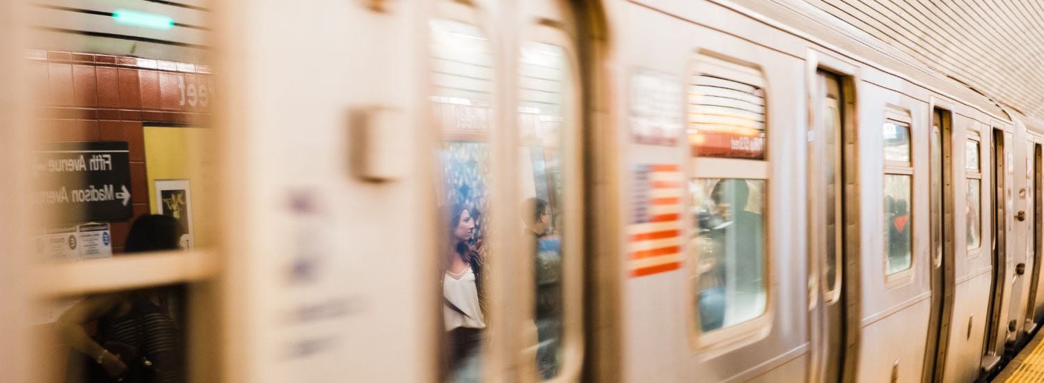 Subway Train In NYC